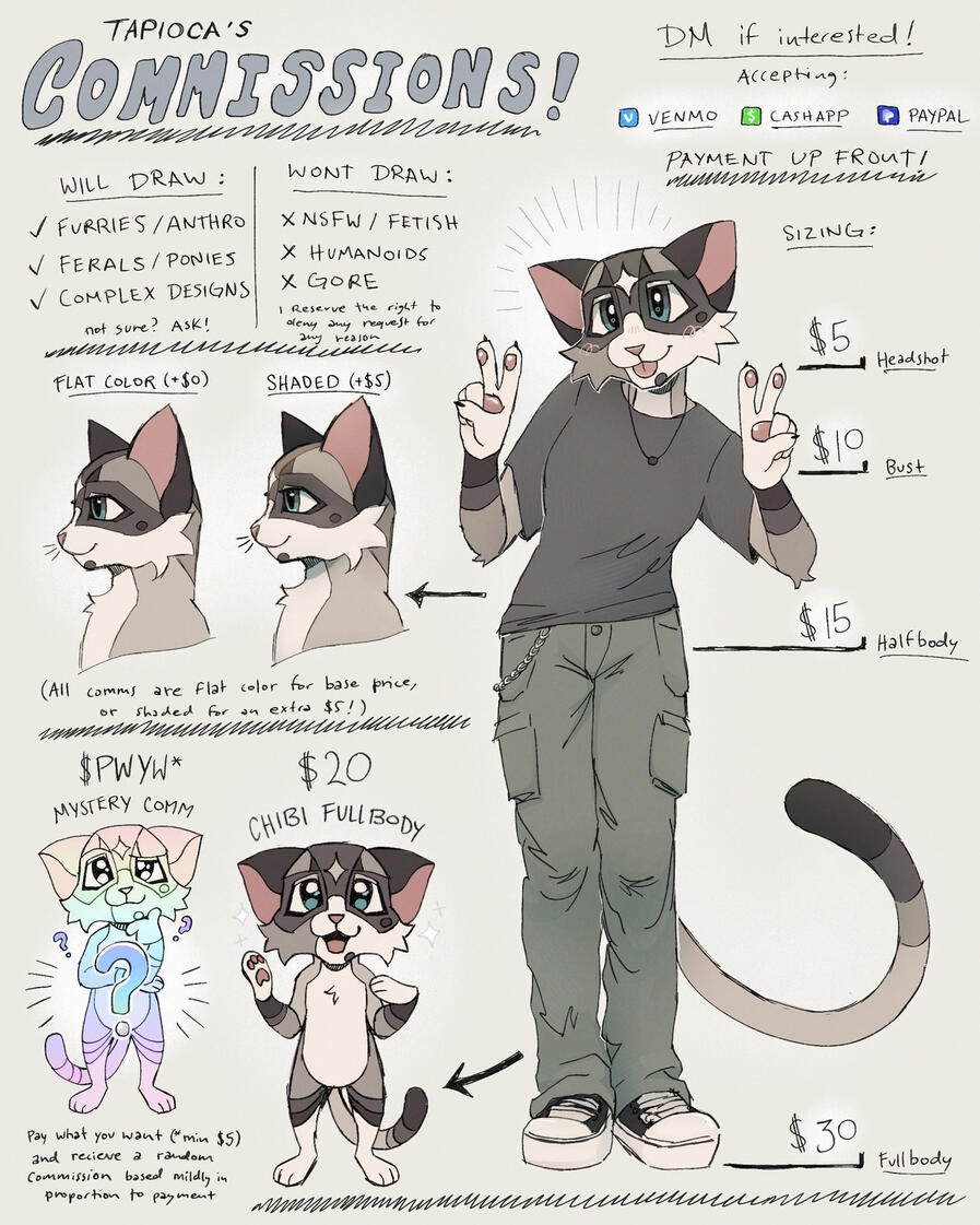 Commission sheet